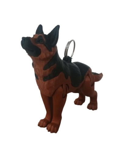 Llavero Articulado Pastor Alemán Personalizado