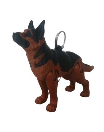 Llavero Articulado Pastor Alemán Personalizado