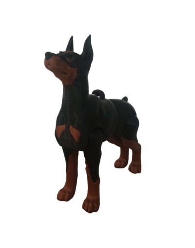 Doberman llavero articulado