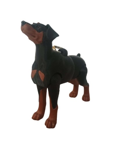 Llavero Articulado Doberman Personalizado