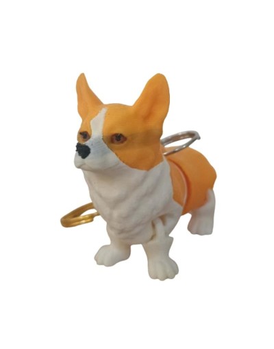 Llavero Articulado Corgi Personalizado