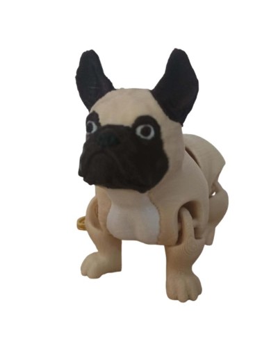 Llavero Articulado Bulldog Francés Personalizado