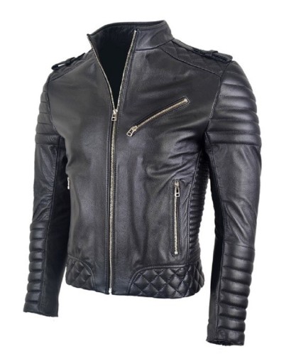 Chaqueta En Cuero Orli Black la chaqueteria 