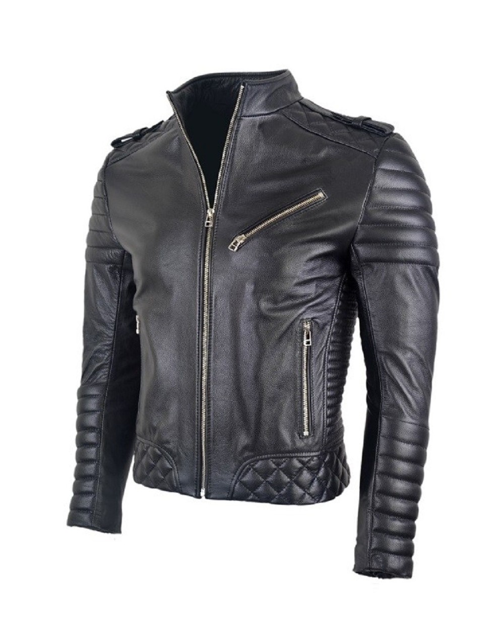 Chaqueta En Cuero Orli Black la chaqueteria 