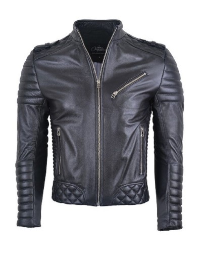 Chaqueta En Cuero Orli Black la chaqueteria 
