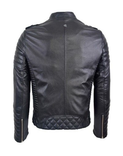 Chaqueta En Cuero Orli Black la chaqueteria 