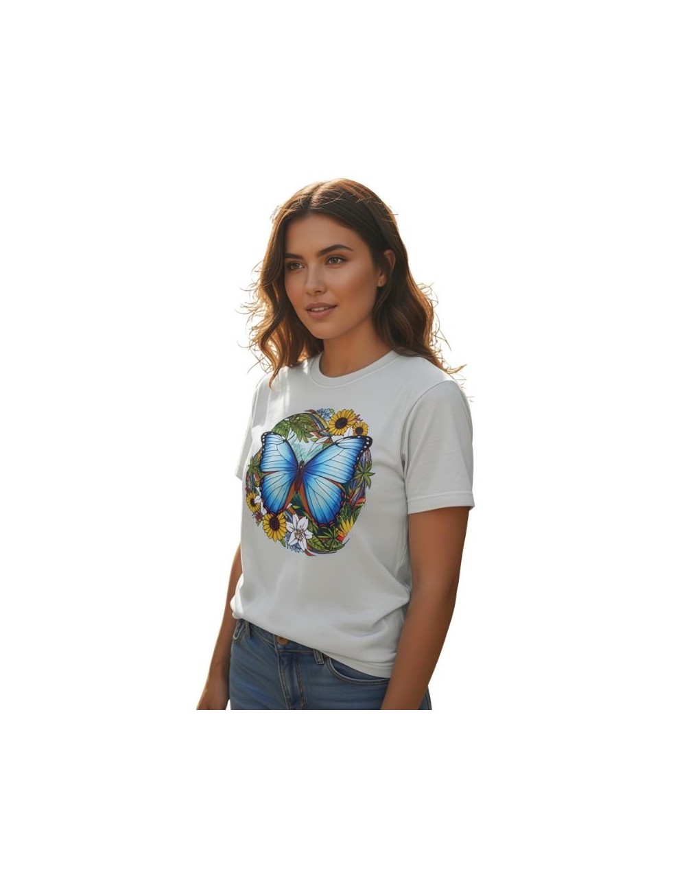 Camiseta Unisex Mariposa Morpho | De Ángel - Diseño y Textiles