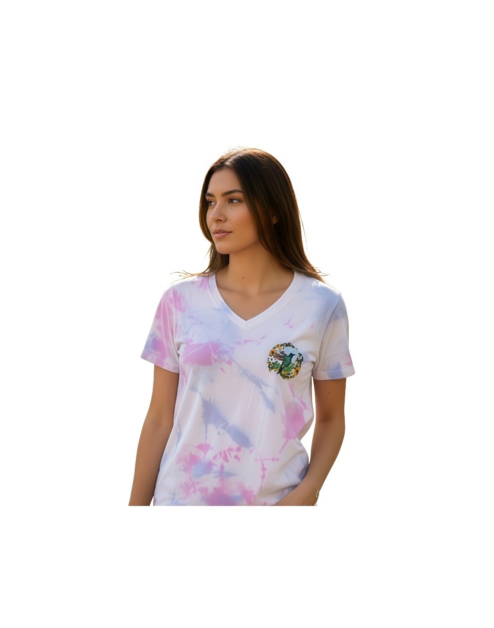 Camiseta Dama Cuello en V | De Ángel-Arte Natural