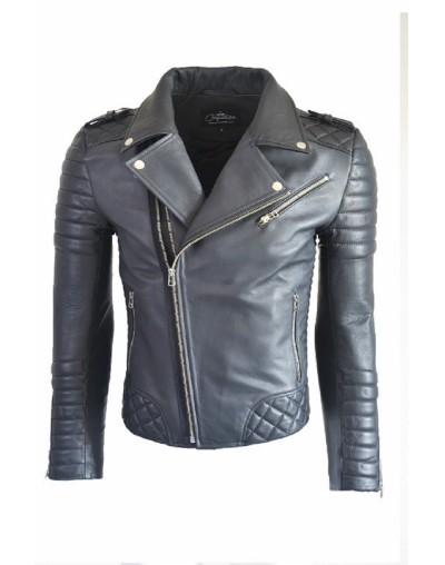 Chaqueta En Cuero Blug 10 Black la chaqueteria 