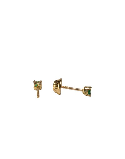 Topos de Esmeralda en Oro 18k