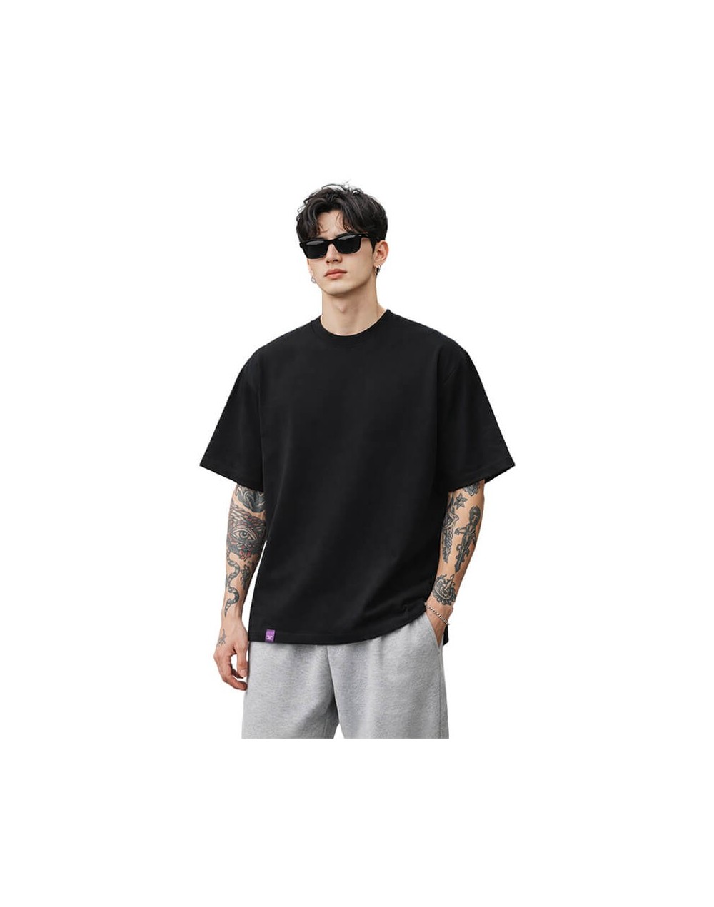 Camiseta Oversize Negro Streetwear – Xmoks