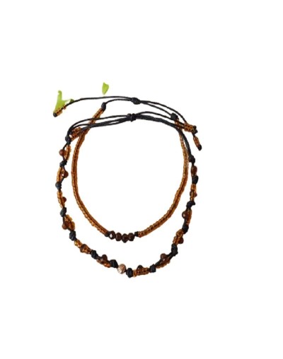 SET DE DOS MANILLAS EN HILO NEGRO