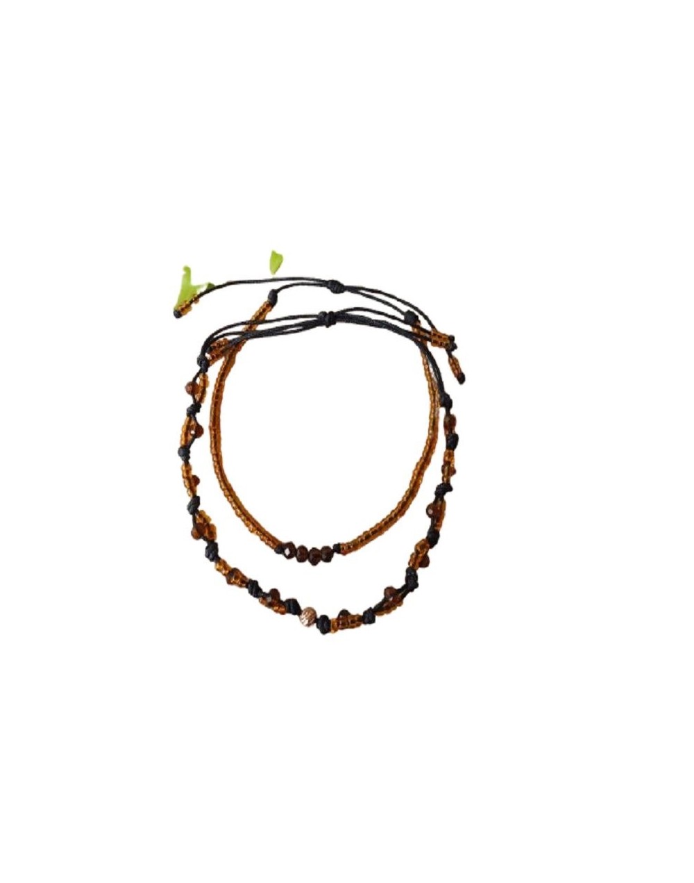 SET DE DOS MANILLAS EN HILO NEGRO