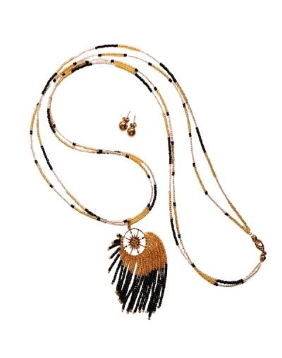 COLLAR LARGO EN MOSTACILLAS 