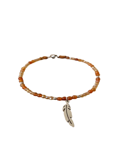 PULSERA  CON DIJE PLUMA