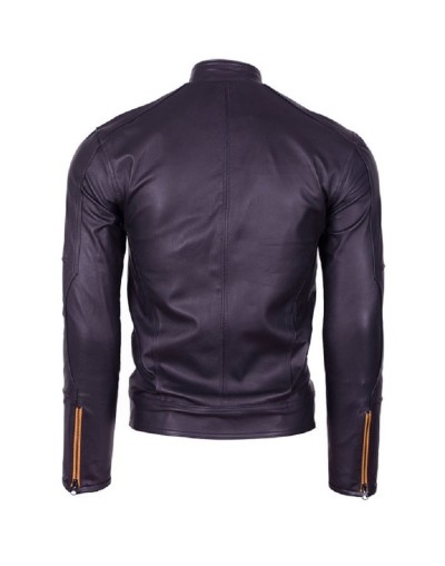Chaqueta en cuero Abiman negra la chaqueteria 