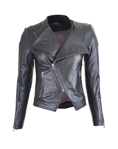Chaqueta En Cuero Lchlw01 Black la chaqueteria 