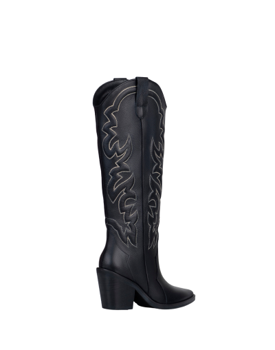 Bota Texana Negra Nebraska para Mujer | Estilo Western Atemporal