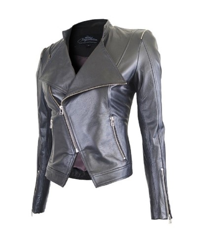 Chaqueta En Cuero Lchlw01 Black la chaqueteria 