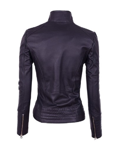 Chaqueta en cuero lchlw49 black la chaqueteria 