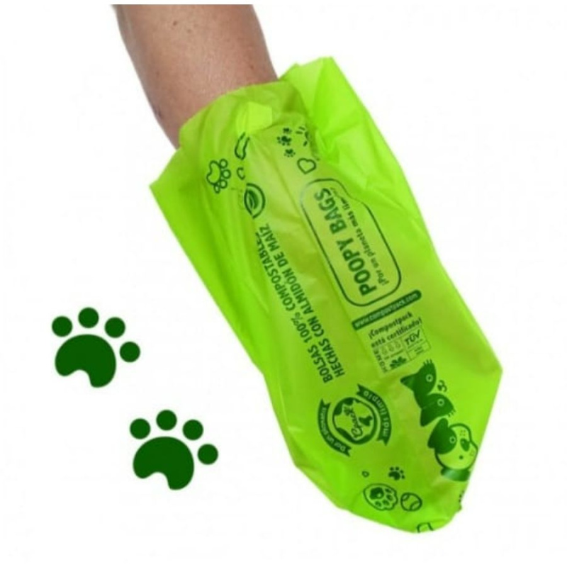 300 bolsas de almidón de maíz para mascotas (perros y gatos) - biodegradables
