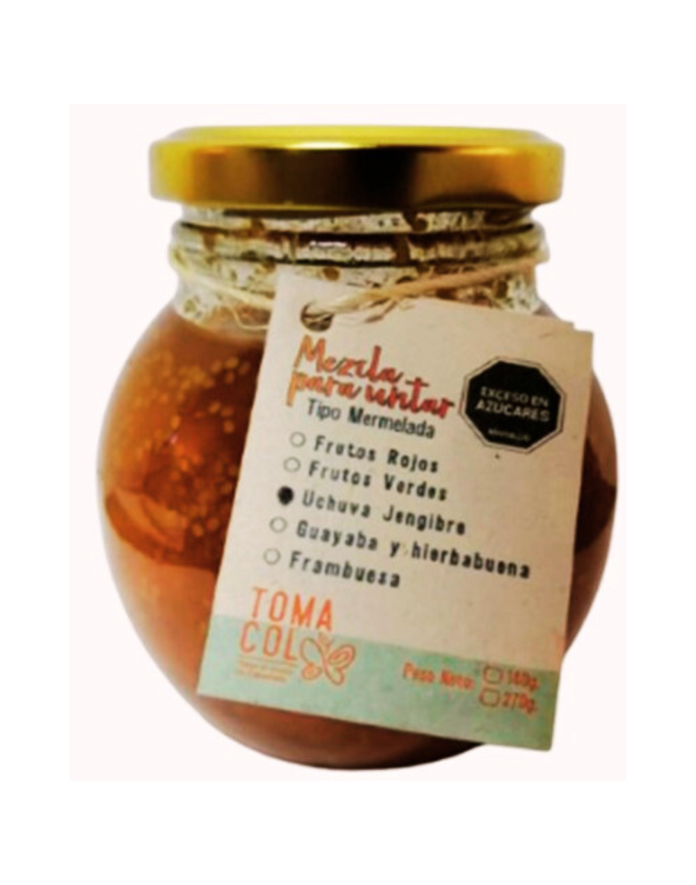 MERMELADA DE UCHUVA Y JENGIBRE X 270g