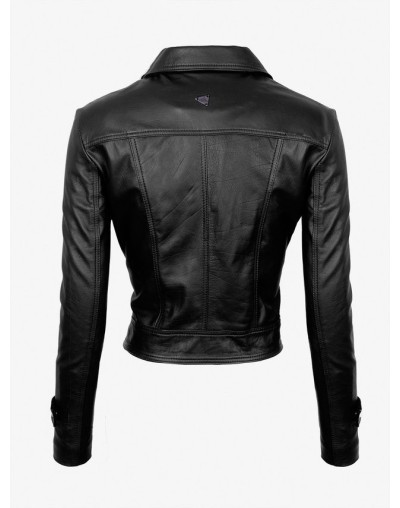 Chaqueta en cuero lchlw44 negra la chaqueteria 