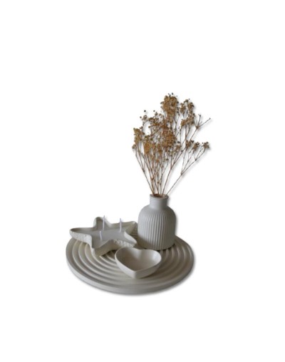 Set decorativo en concreto SET FLORECE SEASONS ART STUDIO