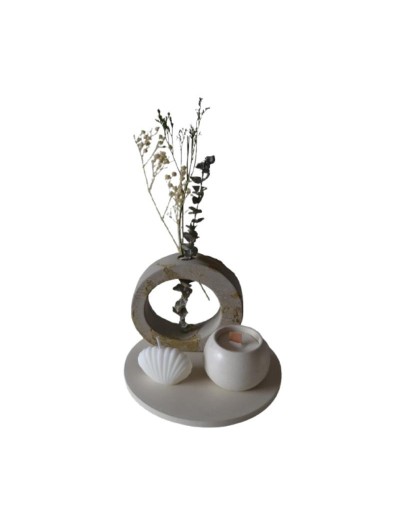 Set decorativo en concreto SET BLOOM SEASONS ART STUDIO