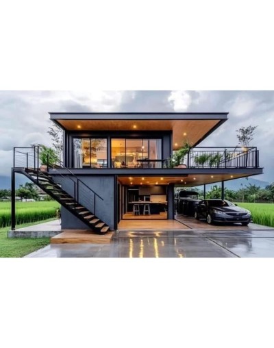 Hogares modernos en  metálica Metro cuadrado CONSTRUCTORA METÁLICA S&C 