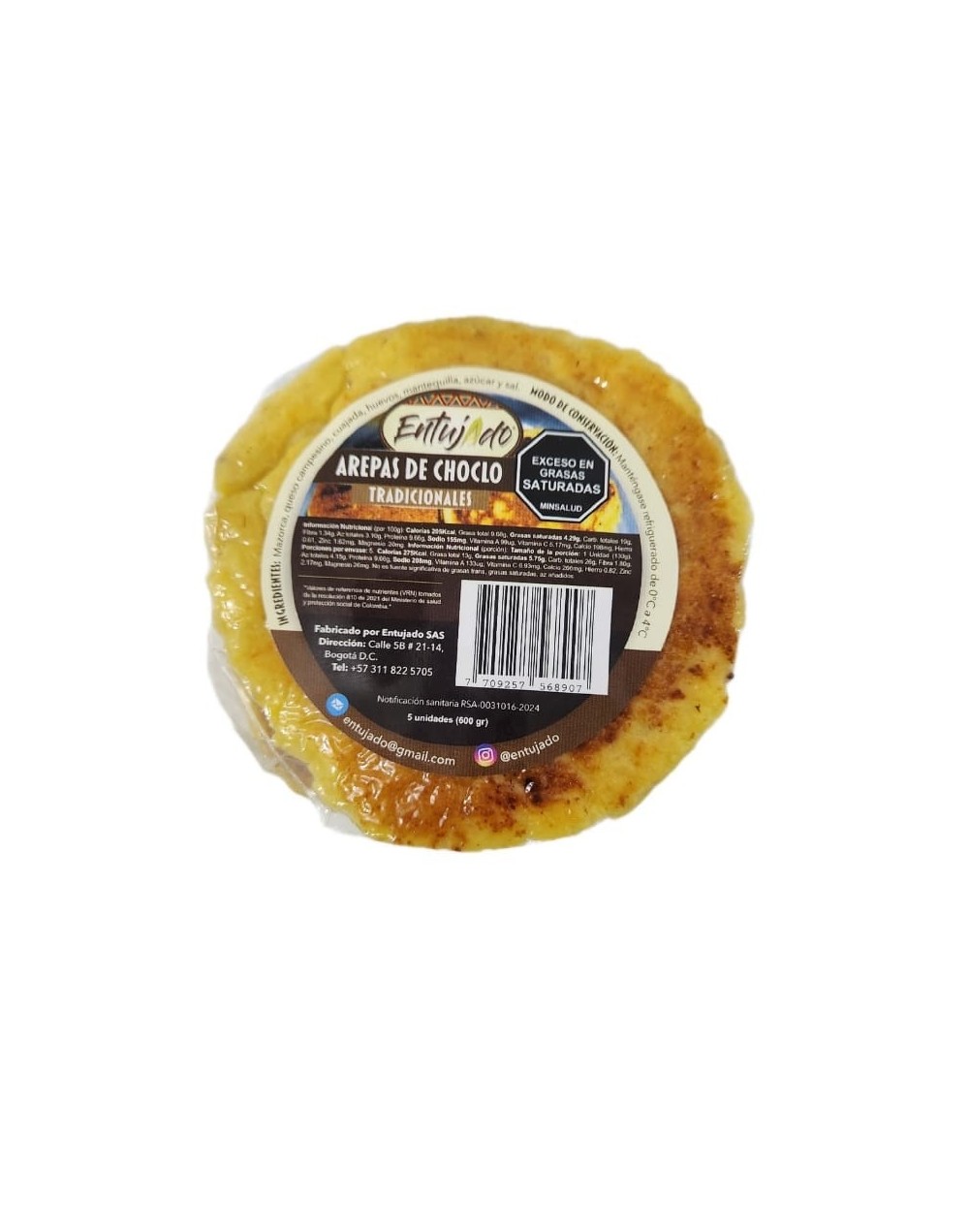 Arepas de choclo veganas