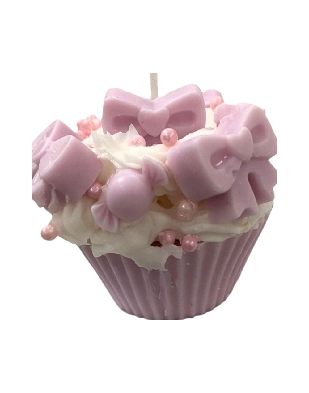 CUPCAKES MOÑO  ROSA CON AROMA 
