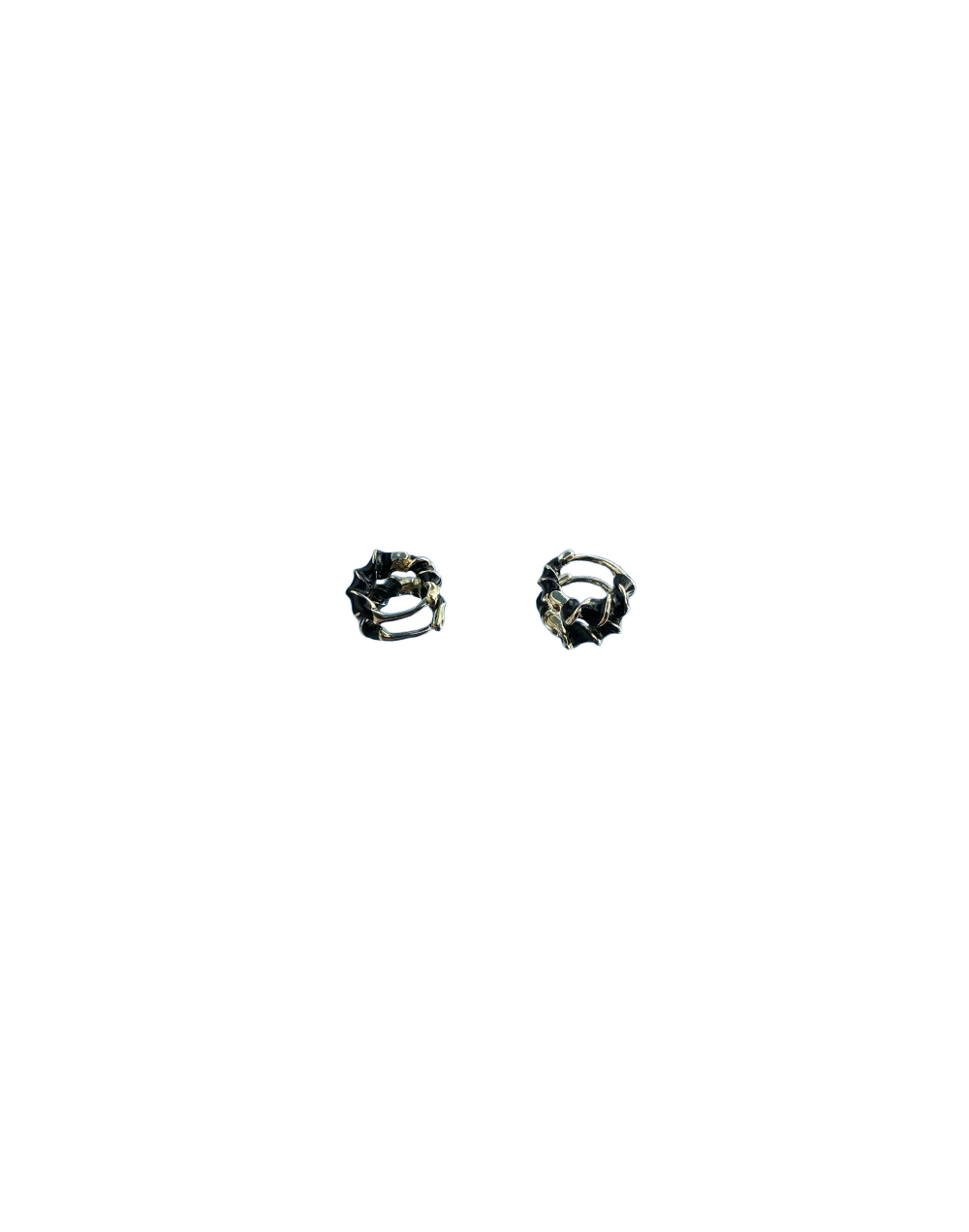 Candongas de coral negras