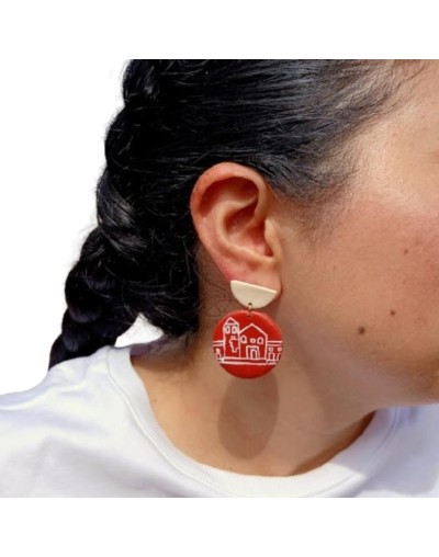 Aretes de Villa de Leyva en arcilla polimérica