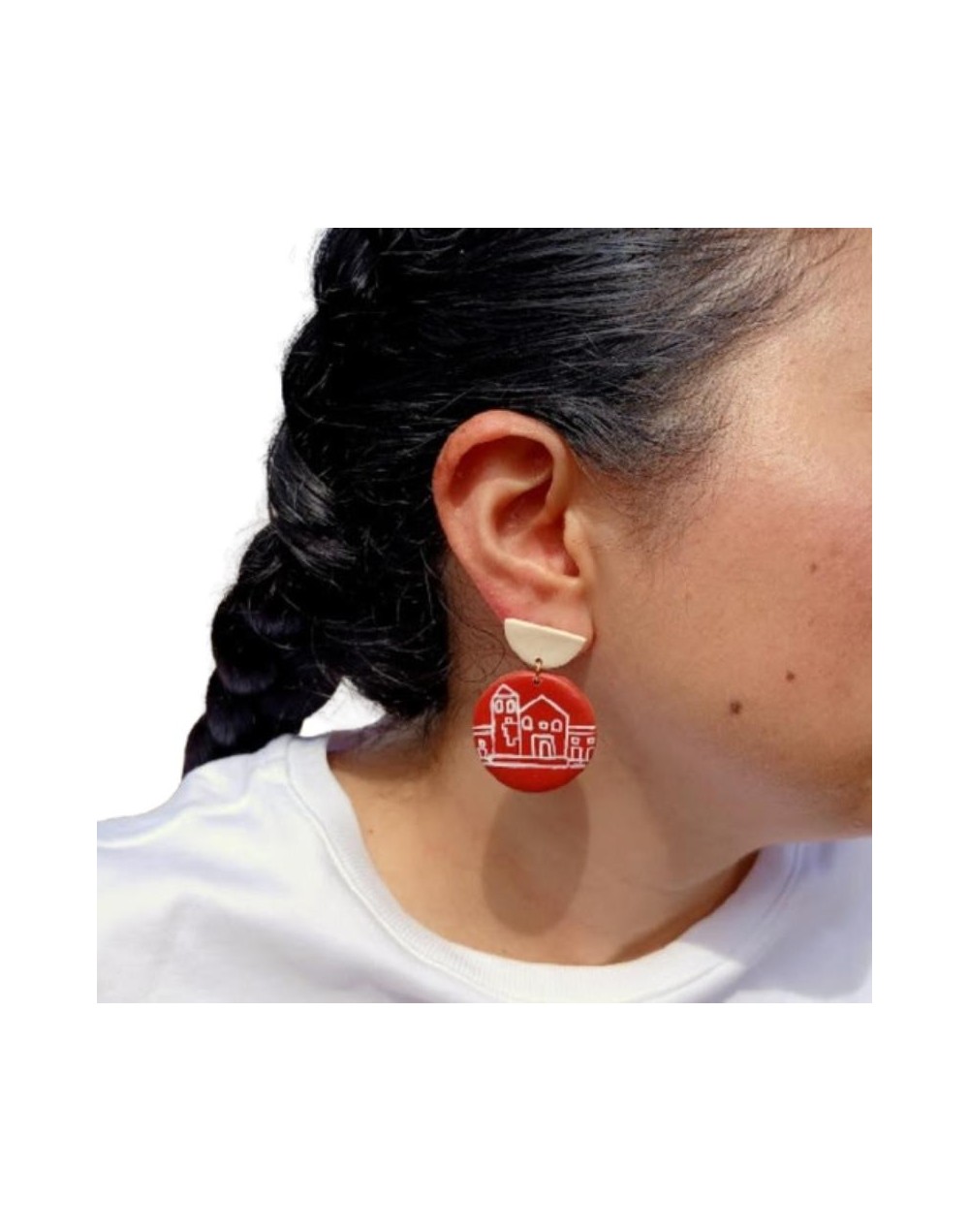 Aretes de Villa de Leyva en arcilla polimérica