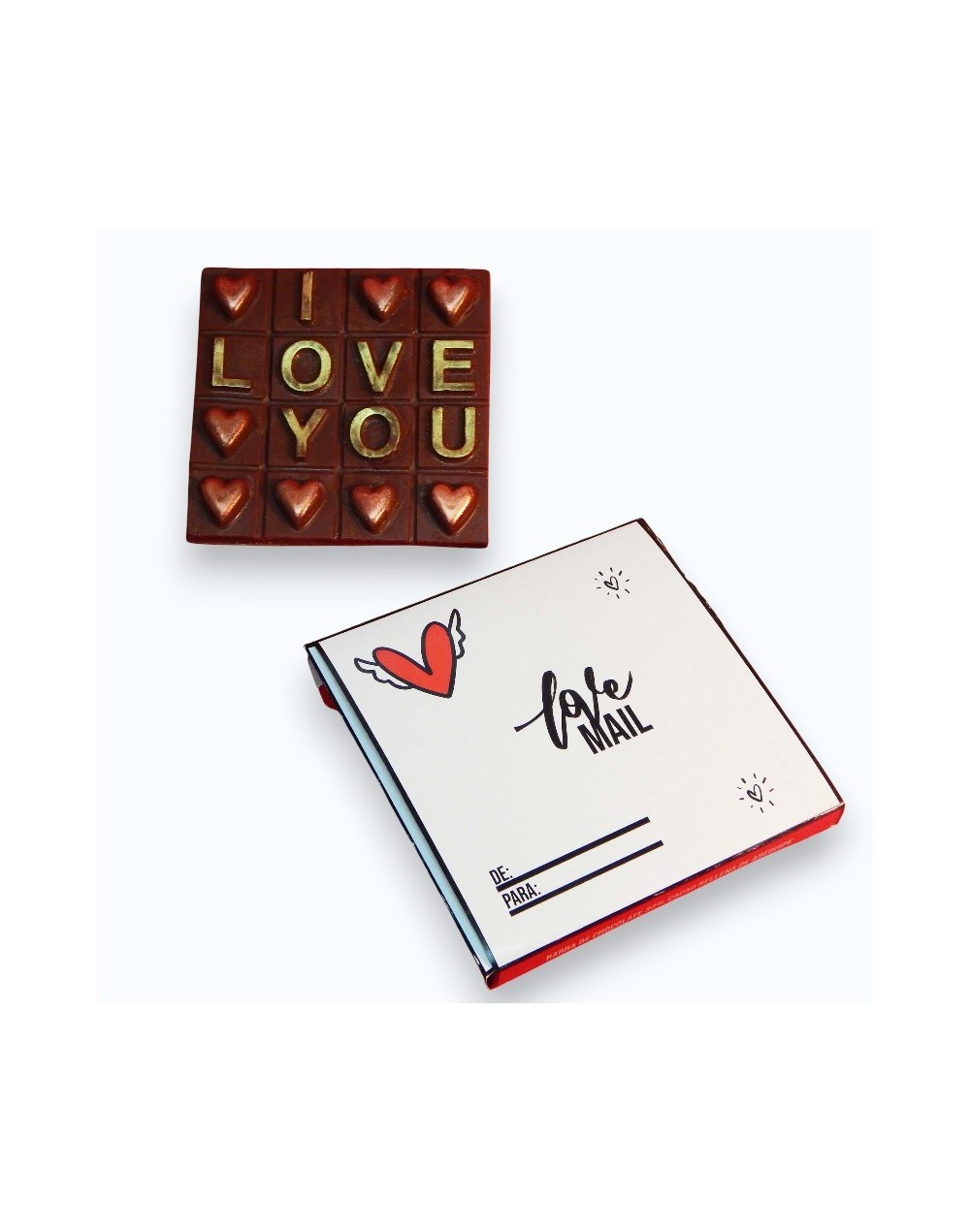 Love Mail – Barra de Chocolate Rellena de Arequipe | Danielle Choco Lab