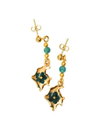 Aretes Mapa Largos