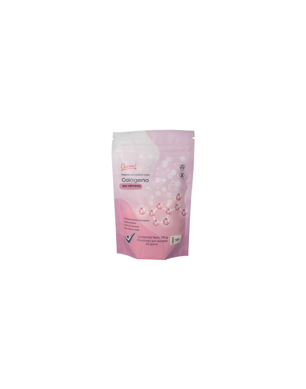Charm! Colágeno Biopéptidos Piel Cabello Uñas 100g