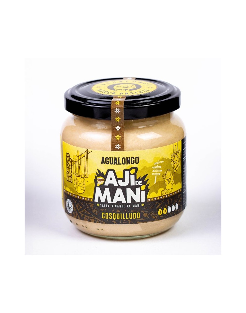 Ají de Maní Gourmet Picante Medio 210g | Agualongo