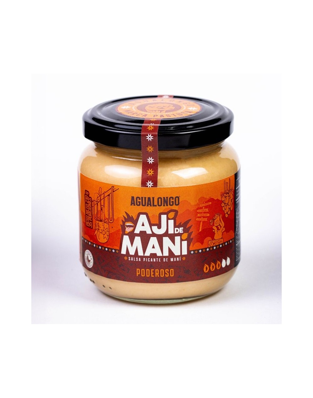 Ají de Maní Gourmet Picante Bajo 210g | Agualongo