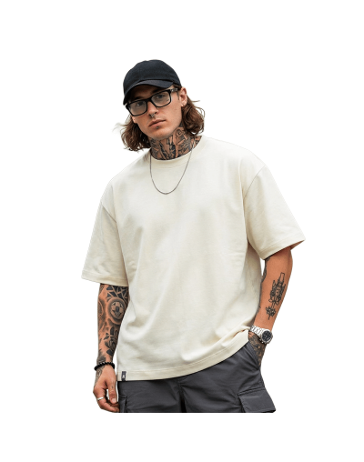 Camiseta Oversize Marfil Streetwear – Xmoks