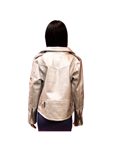 Biker Jacket Chamarra Metalizada