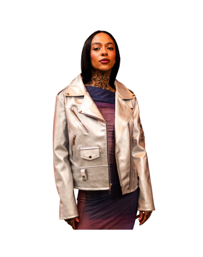 Biker Jacket Chamarra Metalizada