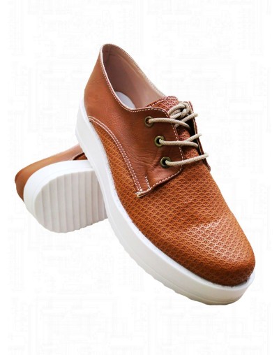 Zapatos mujer  Bolicheros para mujer en color miel con suela alta