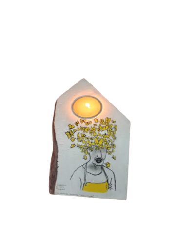 Gabo y las Mariposas Amarillas Realismo Mágico porta vela e incienso