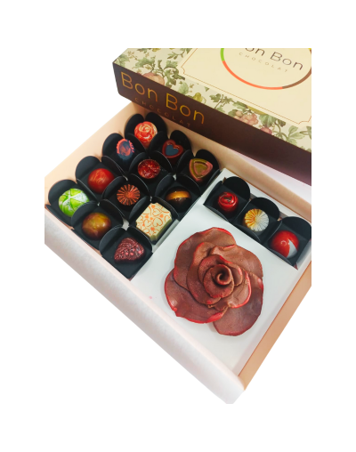 Caja de bombones Veraniega en  Chocolate