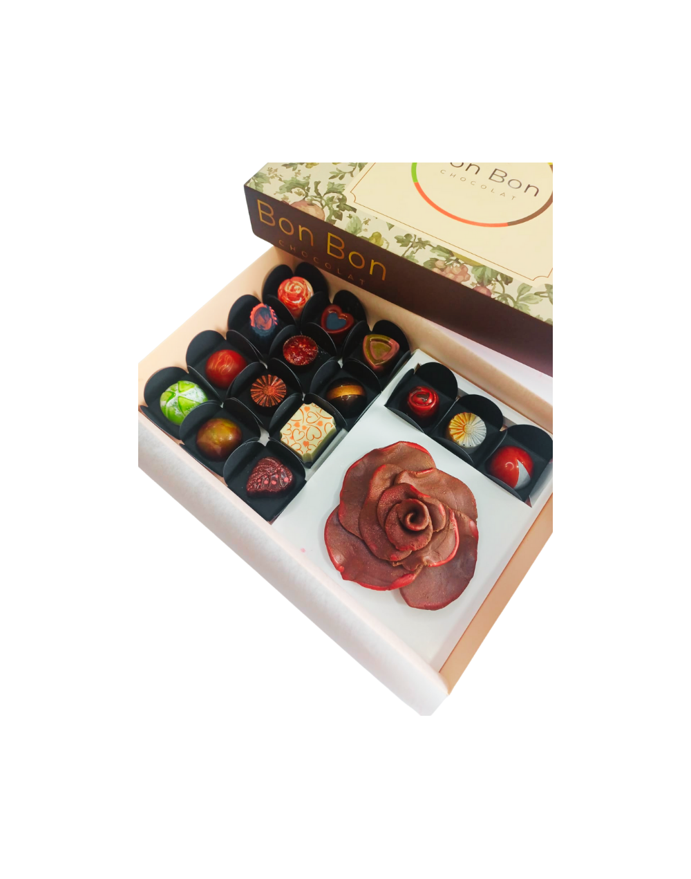 Caja de bombones Veraniega en  Chocolate