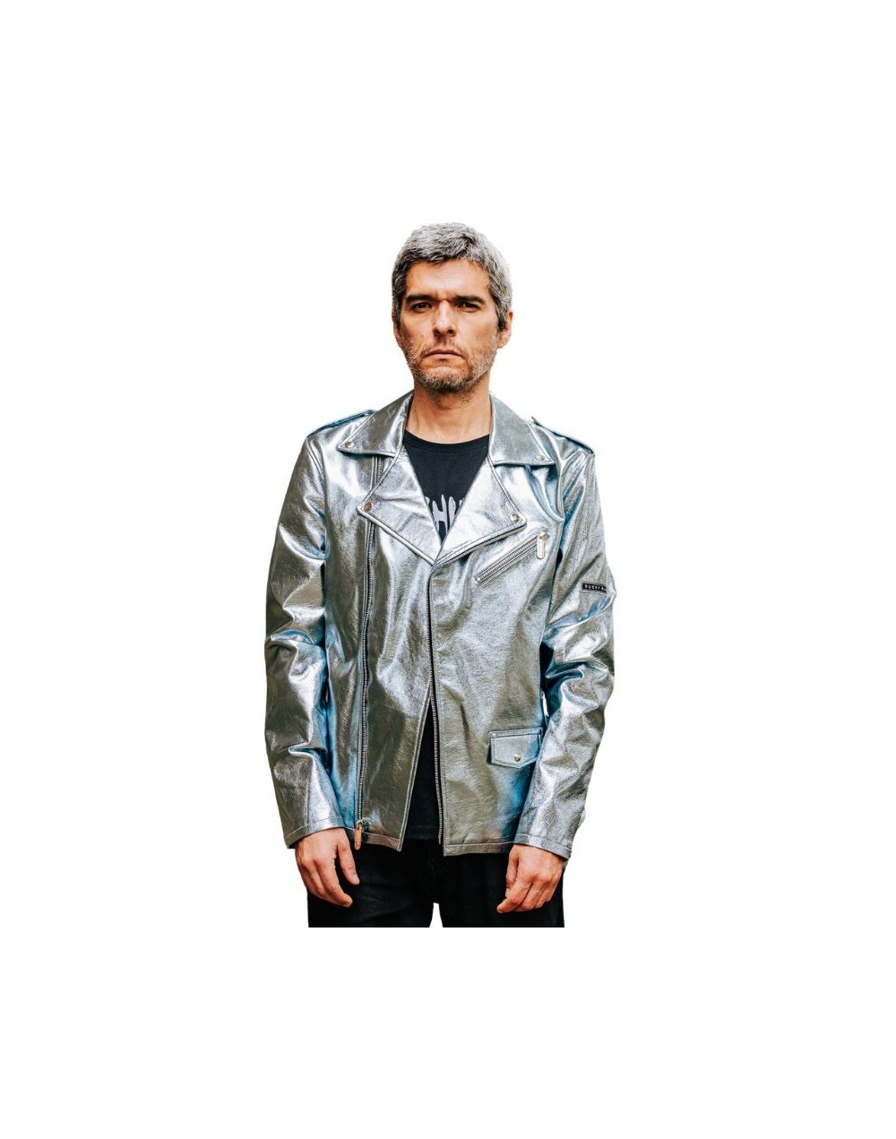 Biker Jacket Chamarra Metalizada