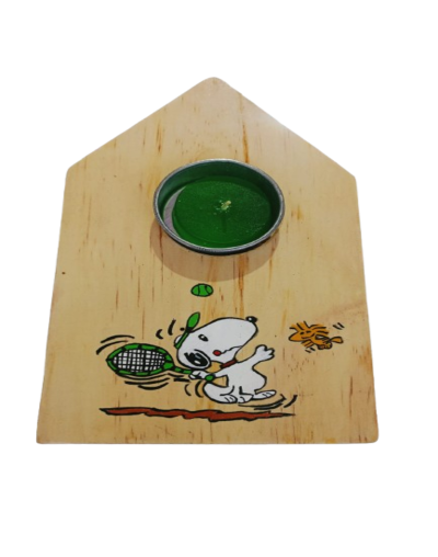 Snoopy Tenista Clásico Pop porta velas e incienso