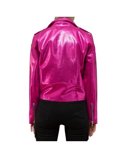 Biker Jacket Metalizada Chamarra